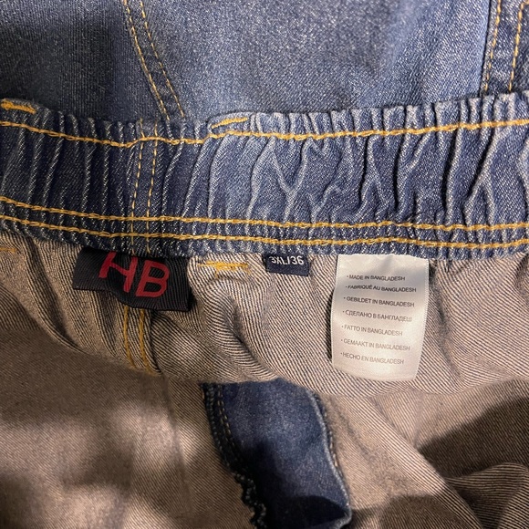 Men’s Harbor Bay Loose Fit Elastic Waist Denim Jeans 3x 36 - Picture 7 of 9